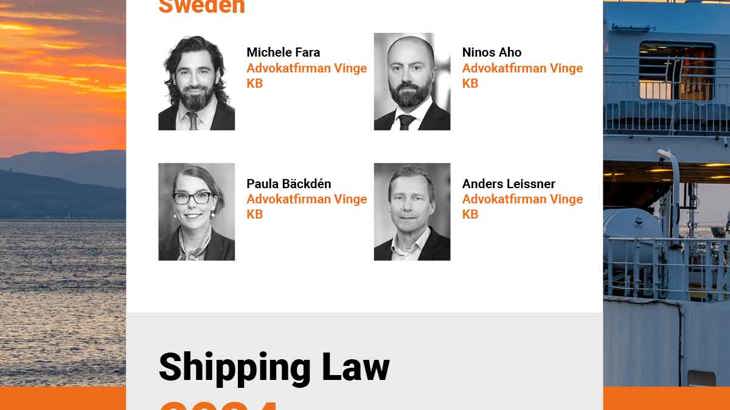 Vinges experter skriver om svensk sjörätt i Shipping Law 2024