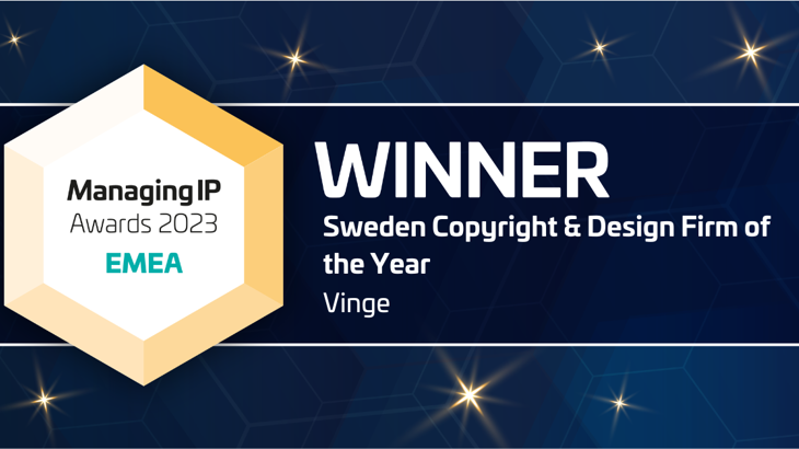 Vinge Sweden Copyright And Design Firm Of The Year