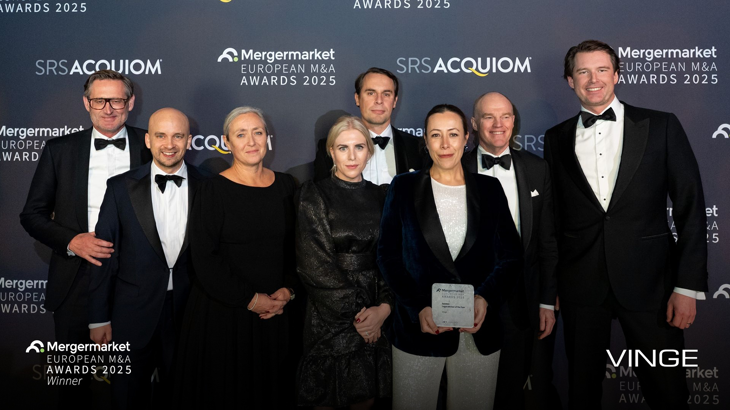 Vinge utsedd till Årets svenska M&A-byrå 2025 – för tredje året i rad