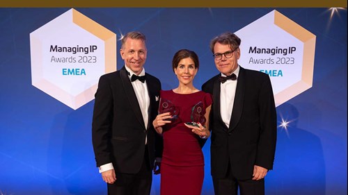 Fyrdubbel vinst till Vinge vid Managing IP Awards 2023