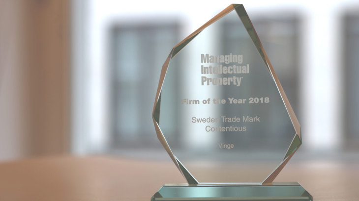 Vinge topprankade inom immaterialrätt