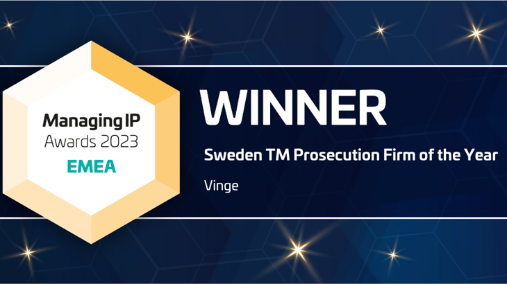 Vinge Sweden TM Prosecution Firm Of The Year